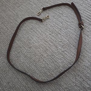 Calvin Klein Brown Leather Crossbody Belt